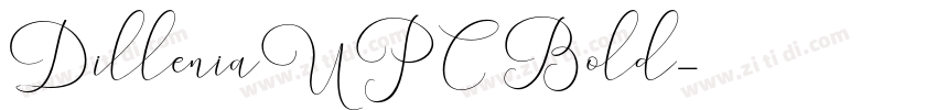 DilleniaUPC Bold字体转换